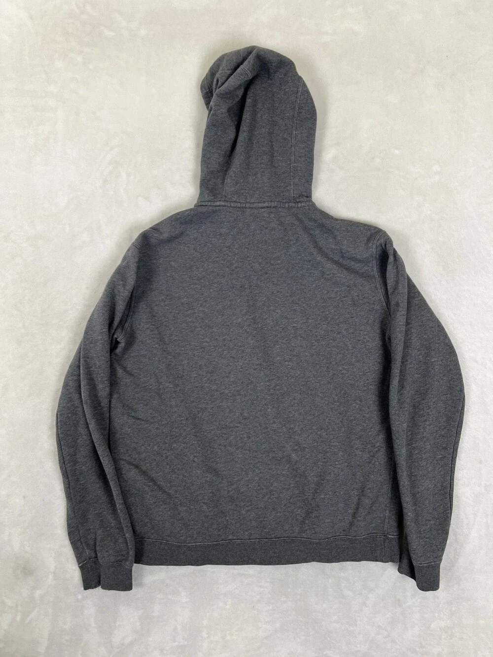 Vintage Nike Full Zip Hoodie Sweatshirt Size M Gray Y2K Swoosh Embroidery
